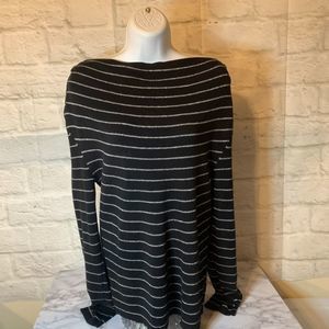 JONES NEW YORK SIGNATURE Striped Boatneck Sweater Size Small